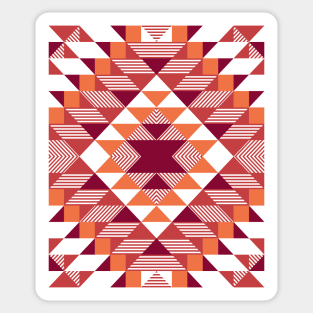 Terracotta Tribal Art Sticker